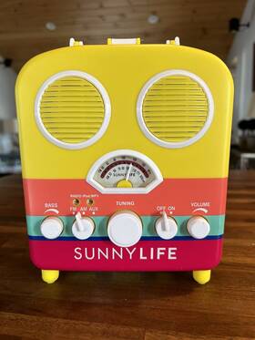 B00j7sj7bo Sunnylife Beach Sounds Portable Speakers/radio Fm/am Aux For Ipod/mp3 Euc