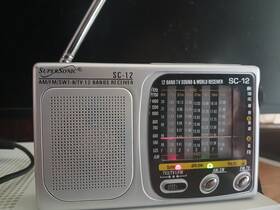 Sc-12 Supersonic Brand Am/fm Portable Radio Receiver And 12 Band