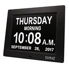 Sdc008w Svinz Alarms Dementia Clock Options Large Display Digital Calendar