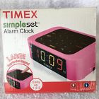 T123p Simple Set Alarm Clock Pink