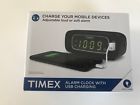 T1290b Timex Alarm Clock With Usb Charging Green Led Display New