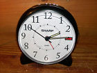 Spc127a Tall White Clock " 1 Analog 5 Desk 2 Quartz Top Black Alarm Sharp