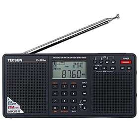 Pl398mp Tecsun 711102711847 Dsp Digital Am/fm/lw Shortwave Radio With Dual Speakers And Mp3 Player Bla