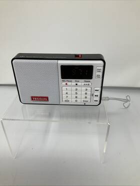 Bl-5b Tecsun 920487540032 Q3 Fm Radio Mp3 Recorder With Battery Portable And Tested