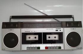 Rc-721t Telefunken Fm/mw/sw Analog World Two Cassette Stereo Radio Recorder