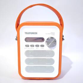 Tlf-a92 Telefunken Wireless Multimedia Speaker Am Fm Orange Leather