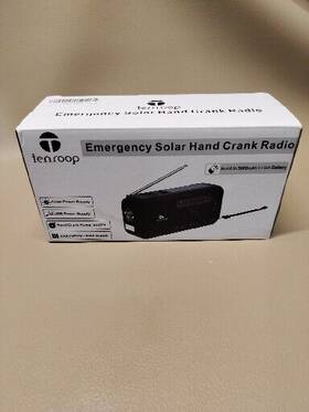 Tenroop 650075788558 Emergency Radio Upgraded 5000mah Solar Hand Crank Weather For H