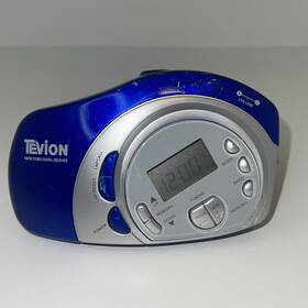 7485 Tevion Am/fm Digital Work Out Armband Radio Model Vintage Blue Tested