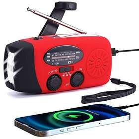 Tftdoup 663751166182 Fm/am/noaa Weather Radio Hand Crank Self Powered Solar Emergency Radios With