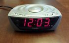 T-110t Timex Large Clock Red Dimmer Super Radio Led Loud - Gray Display Alarm