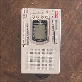 Tivoli Pal-1 Pal Portable Am/fm Radio Digital Display Headphone Jack Silver