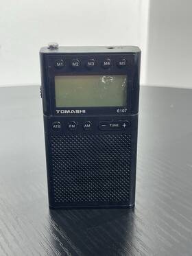 6107 Tomashi Portable Digital Am/fm Lcd Radio Long Range Reception Speaker