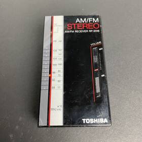 Rp-2016 Toshiba Vintage Am Fm Stereo Portable Pocket Radio Receiver - Tested