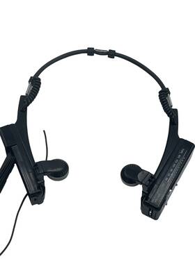Rp-2030 Toshiba Vintage Compact Folding Am Fm Stereo Headphones Rare Black