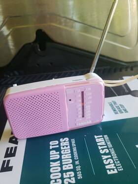 Toshiba Tx-pr20s Pocket Radio Am/fm Pink