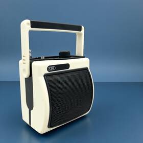 Dwe-800 Tozai Vintage 1980s Am/fm Mini Portable Radio 80s Nostalgia Works