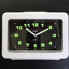 Tq-329-7df Casio Original New White Analog Alarm Desk Clock Snooze Light
