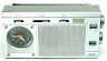 Ur-66 Sampo Rare Compact Travel Am Fm Clock Radio Speaker Works