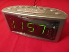 Rp3715 " Wake Led Graduwake Green 1.4 Rca Dual Clock Radio Fm