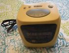 Wcr-11245 White Westinghouse Vintage Alarm Clock Radio Harvest Gold Works