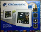654417 Weather Station Atomic Alarm Clock Color La Snooze Forecast Crosse