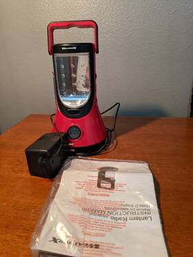 Fr3807dp Weatherx Weather Radio Am/fm Lantern Light Red Noaa Fr3807dp Weatherx Weather Radio Am/fm Lantern Light Red Noaa