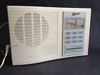 Z222w White Zenith Electric Clock Tv Vintage Fm Model Band Radio Digital