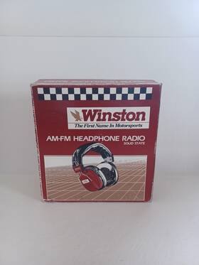 22882 Winston Motorsports 047022106556 Vintage Am/fm Headphone Radio Tested Works #22882