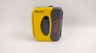Wm-sxf10 Sony Sports Walkman Avls Am Fm Cassette Player Yellow Belt