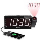X000vp2gi9 Mesqool Digital Dimmable Projection Alarm Clock Radio With Led Display