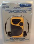 X189 Citizen Collectible Yellow Sports Pocket Radio With Headphones 061783024041 X189 Citizen Collectible Yellow Sports Pocket Radio With Headphones 061783024041