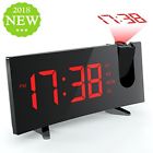 Ytgehm126brus-usaa7 Pictek Projection Alarm Clock With Large Curved Led 619125709097