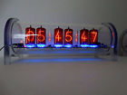 Z566m Grand Steampunk Nixie Tube Clock Nixieclocksandstuff.com With Alarm And Battery Backup