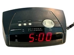 Living Solutions Am/fm Alarm Clock Radio ATC-0100 Black. Fixed Price $10.99.
