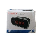 Timex Digital Alarm Clock Loud Or Soft Electric W Back Up Battery Black. Fixed Price $15.99.