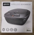 Gpx Bluetooth Boombox BCB117B Cd Player Am/fm Radio, New. Fixed Price $29.99.
