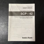 Radio Shack SCP-42 Personal Stereo Cassette Player Bass System Instructions M1. Fixed Price $11.99.