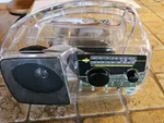 Vintage Freeplay Self Powered Am/fm Radio Solar Crank Clear See Through Tested. Fixed Price $19.95.