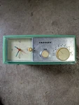 Crosley Am Fm Radio Alarm Clock Retro Teal Green Dc 9V Line CR3004A 2009. Fixed Price $22.99.
