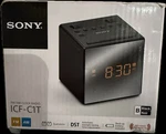 Sony ICF-C1T Desktop Dual Alarm Clock Black With Am/fm Radio. Fixed Price $21.99.
