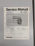 Panasonic RF-1005 Psb/fm/am 3BAND Portable Radio Service Manual D-5806. Fixed Price $54.95.