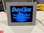 Very Nice Dayclox Digital Calendar Clock 8" Lcd W/ Adapter For Seniors, Kids. Fixed Price $19.95.