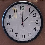 Universal 10417 Deluxe Indoor/outdoor Atomic Clock, Black Frame, White, 10PACK. Fixed Price $250.00.