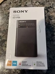 Sony Icf P26 Portable Analog Am Fm Radio Black Led New In Box. Fixed Price $69.99.