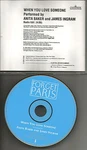 Anita Baker & James Ingram When You Love Someone Radio Edit Promo Dj Cd Single. Fixed Price $24.99.