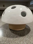 Urban Outfitters Mushroom Flower Frog Garden Ceramic Table Decor White Tan. Fixed Price $14.99.
