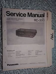 Panasonic RC-300 Service Manual Original Repair Book Radio Am/fm Digital Clock. Fixed Price $19.98.