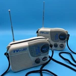 Set Of 2 Gpx Am/fm Tv Audio Portable Radios With Lanyards - Tested Static. Fixed Price $25.00.