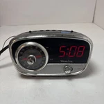 Vintage Rare Small Westclox Radio Digital Alarm Clock Model 80193 Electric Cord. Fixed Price $18.75.