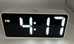 Digital Alarm Clock By Dreamsky Large Numbers Display Snooze 12/24 Hr White Usb. Fixed Price $19.99.